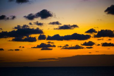 Sıcak hava dalgası sıcak güneşi. İklim değişikliği. Küresel sıcaklık.