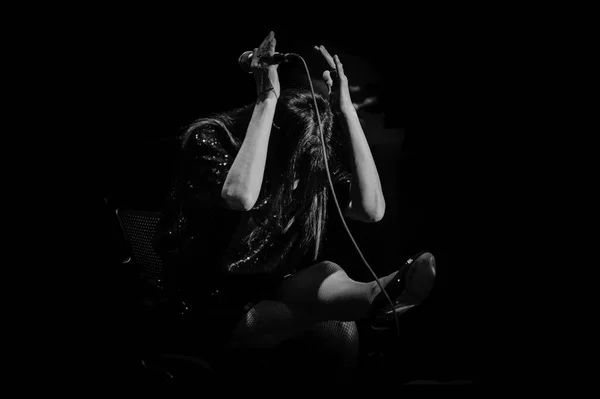 Medelln Kolombiya Haziran 2014 Adriana Varela Dünyanın Önemli Tango Şarkıcılarından — Stok fotoğraf