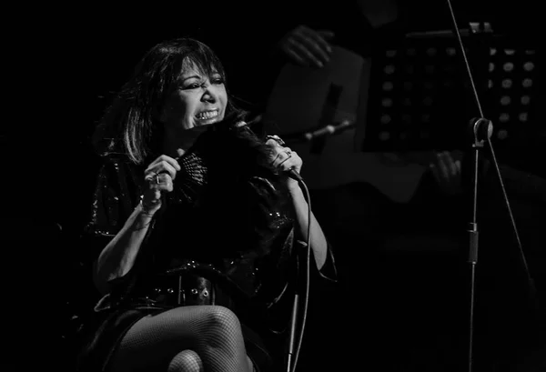 Medelln Kolombiya Haziran 2014 Adriana Varela Dünyanın Önemli Tango Şarkıcılarından — Stok fotoğraf