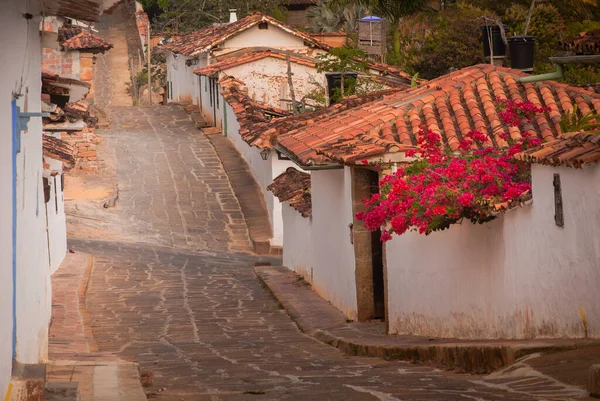 Barichara Santander Uma Das Cidades Mais Bonitas Tradicionais Colômbia Fotografia De Stock