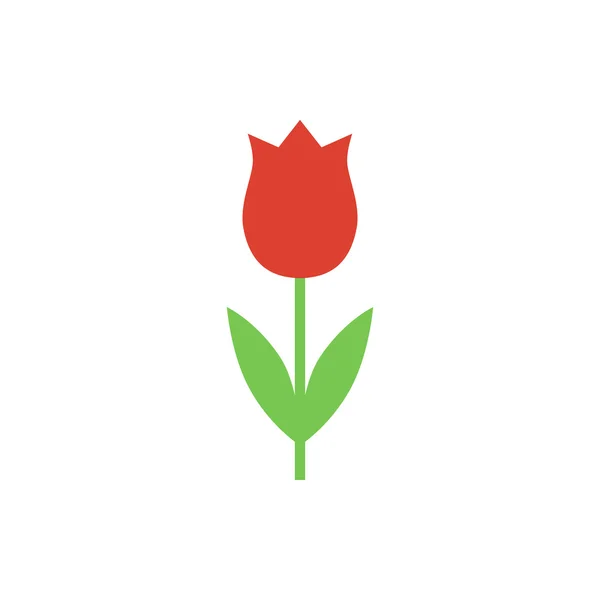 Ícone vetorial tulipa. Ícone de vetor tulipa em um estilo plano . — Vetor de Stock