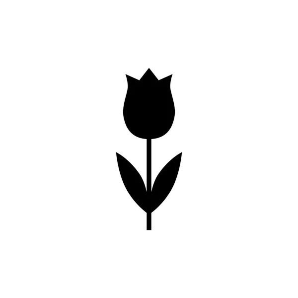 Vektor-Ikone Tulpensilhouette. — Stockvektor