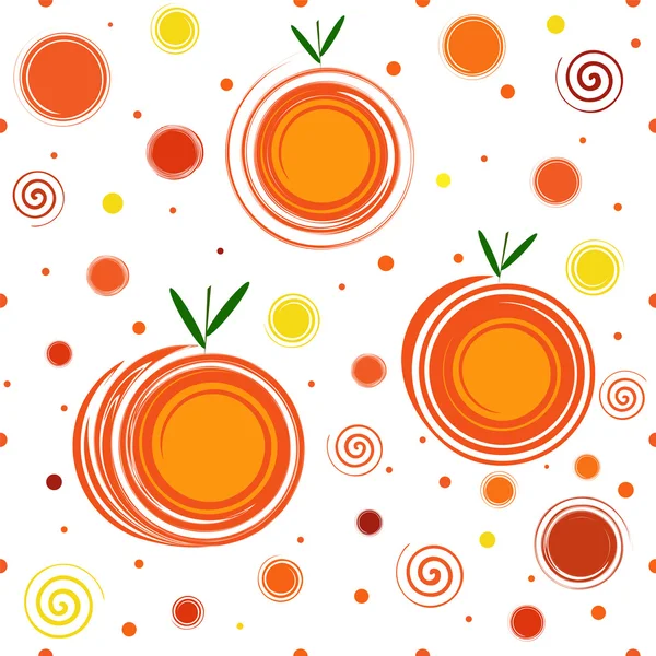 Absztrakt mandarin Seamless Pattern — Stock Vector