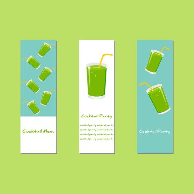 taze kokteyller ile banner tasarımı