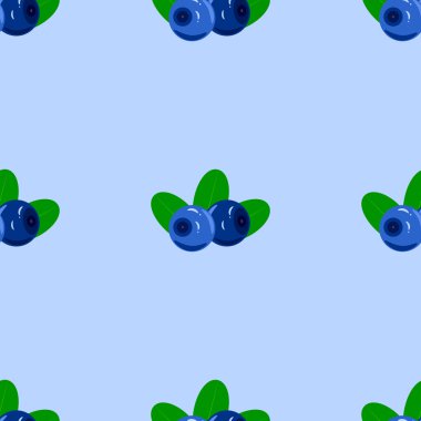 Sulu olgun Blueberry ile Seamless Modeli.