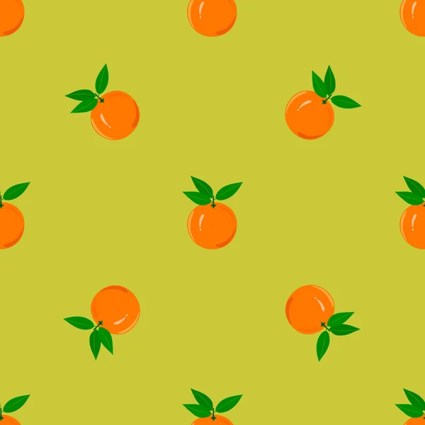 Orange Seamless Pattern. — Stock Vector