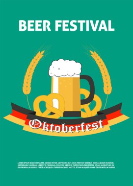 Oktoberfest bira Festivali için poster