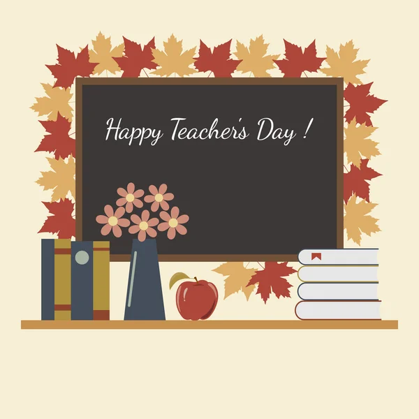 Holiday Teachers Day in the Classroom — Stock Vector