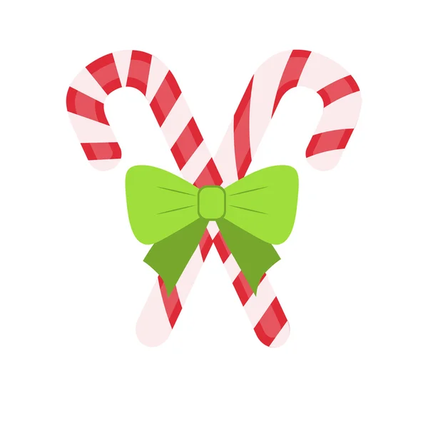 Yeşil yay ile geleneksel kutlama Noel lolipop