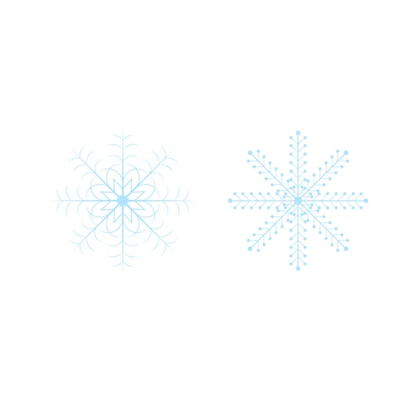 Openwork celebratorio Navidad copos de nieve en formato vectorial — Archivo Imágenes Vectoriales