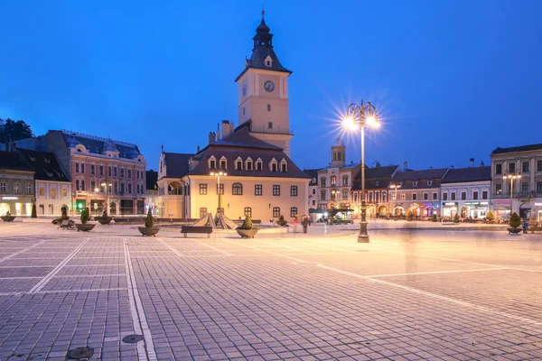 Plac Centralny w Brasov — Zdjęcie stockowe