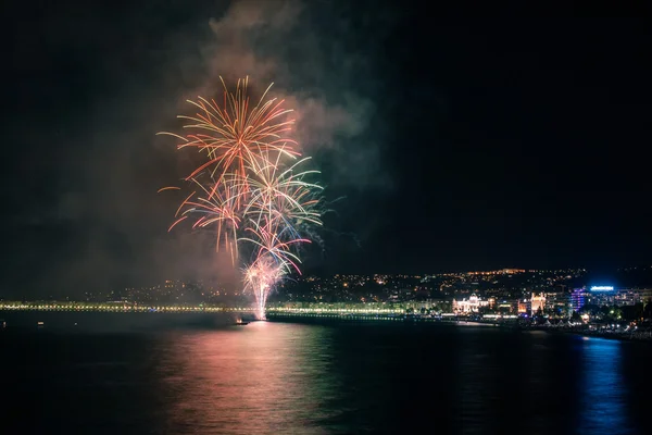 Fireworks in Nice, France — Stock Photo, Image