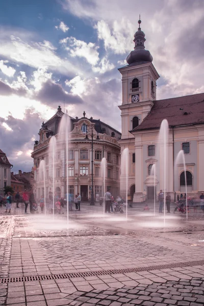 Stortorget i Sibiu — Stockfoto