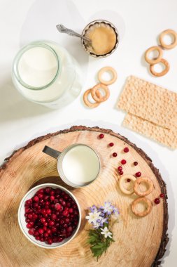 süt, bal ve cranberries - soğuk algınlığı ilacı