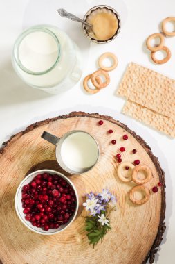 süt, bal ve cranberries - soğuk algınlığı ilacı