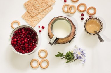 süt, bal ve cranberries - soğuk algınlığı ilacı