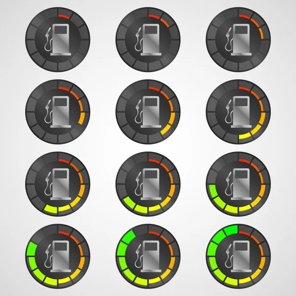 Icône niveau de carburant — Image vectorielle