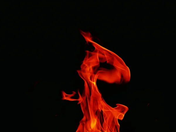 Blaze Tűz Láng Textúra Banner Háttér — Stock Fotó