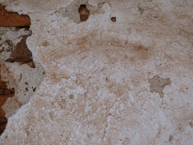 Uzun zaman önce yapılmış eski beton duvar kağıtları..