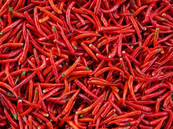 Vista Superior Pimentas Vermelhas Secas Sabor Picante Usado Para Tempero — Fotografia de Stock