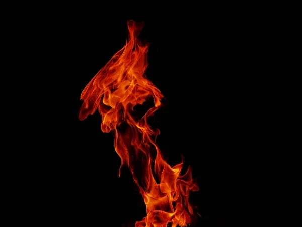 Abstract Blaze Fire Flame Texture Banner Background Strange Shape Bonfire — Stock Photo, Image