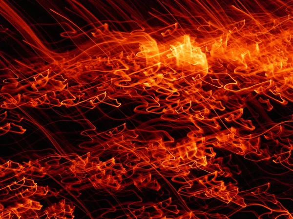黑色背景上闪烁着火花的火焰 高速射击 — 图库照片