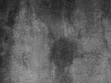 Terk edilmiş siyah beyaz arka plan eski gibi görünüyor. Kaba bir yapısı var, insan yok. arkaplan tasarımı veya reklam metni için.