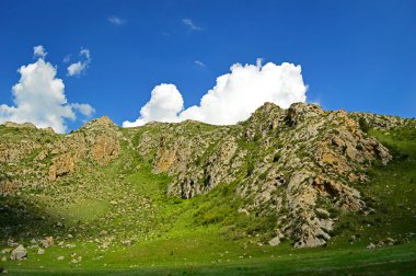 Rocky Dağları Haidarkan town yakınındaki