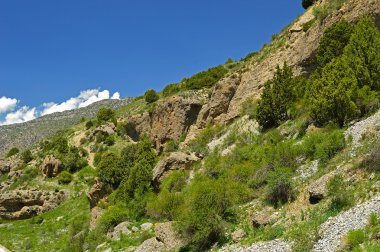 Kırgızistan'daki Rocky Dağları