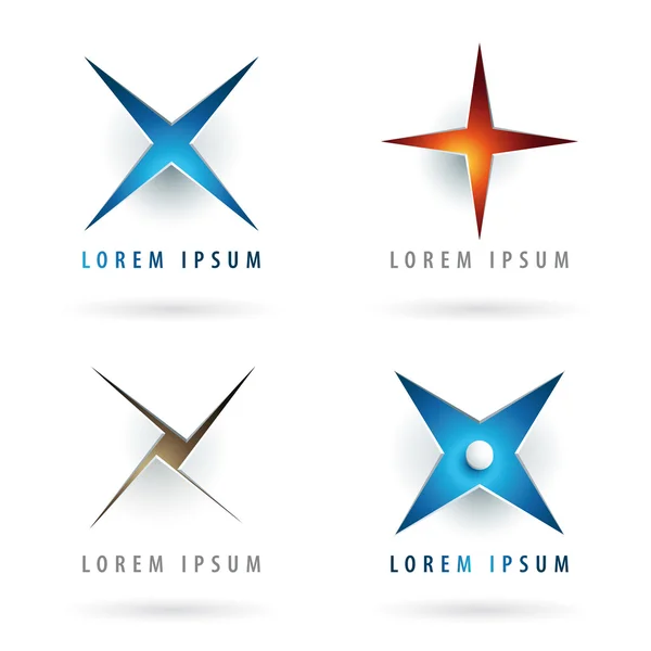 Lettre X logo — Image vectorielle