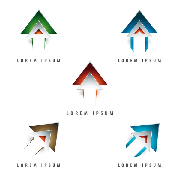 Pilen formade logotyp — Stock vektor