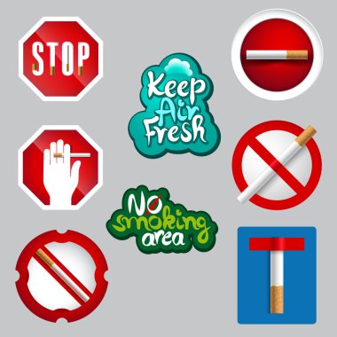 gerçekçi Hayır Icon set Sigara