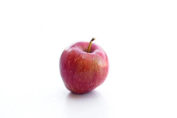 Schöner Roter Apfel Auf Nahtlosem Superfood Hintergrund — Stockfoto