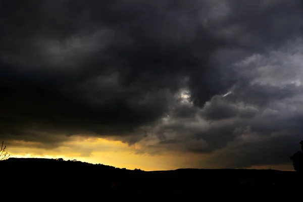 Грозовые Облака Закате — стоковое фото