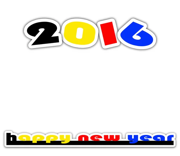 Happy new year - 2016 — Stock Photo, Image