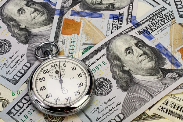 Tempo é conceito de dinheiro. Imagem De Stock