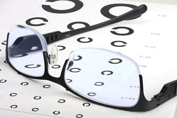 El cuidado de la vista por gafas adecuadas —  Fotos de Stock