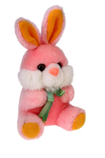 Sentado brinquedo de coelho presente romântico Fotografias De Stock Royalty-Free
