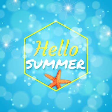 Yaz tatil illüstrasyon. Vektör