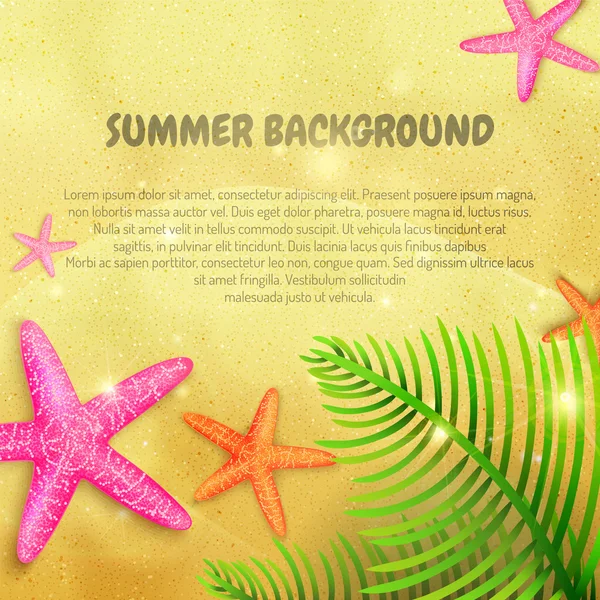 Vector summer background — Stock Vector