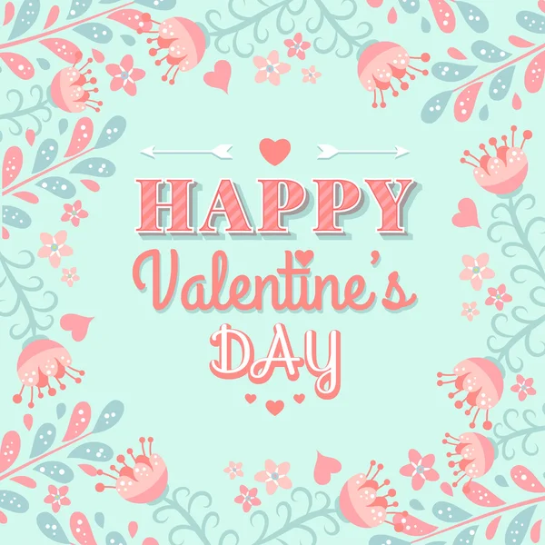 Valentines day card — Stock Vector