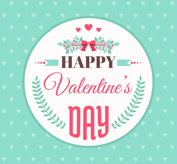 Valentines day card — Stock Vector