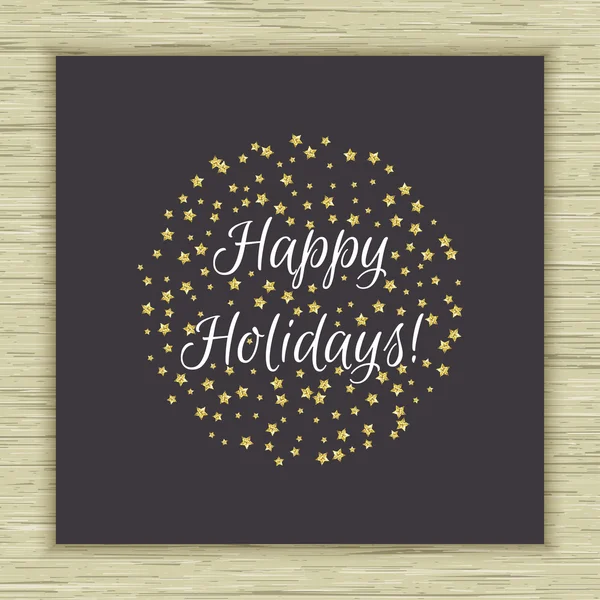Happy Holidays card — Stock Vector