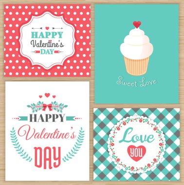 mutlu Sevgililer günü kartları