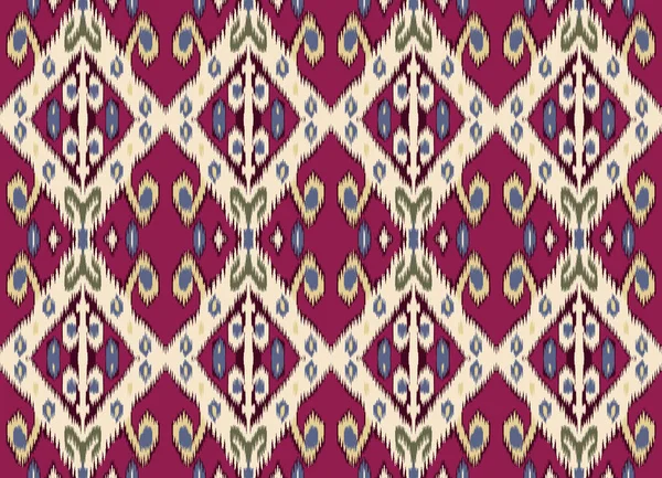 Ethnic Ikat Chevron Pattern Background Traditional Pattern Fabric Indonesia Other — Stock Photo, Image