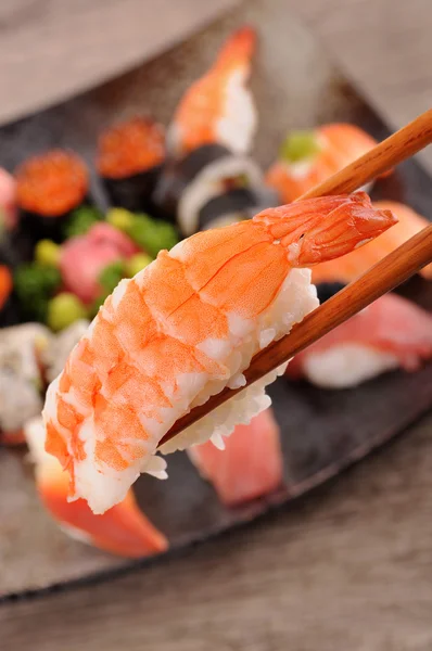 Prawn sushi — Stock Photo, Image