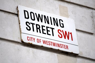 Tabela Downing Street Londra