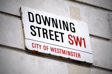Tabela Downing Street Londra
