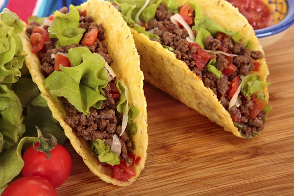 Mexikanische Rindfleisch-Tacos — Stockfoto