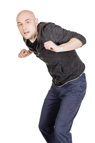 Mladý muž, mimiku a gesta — Stock fotografie